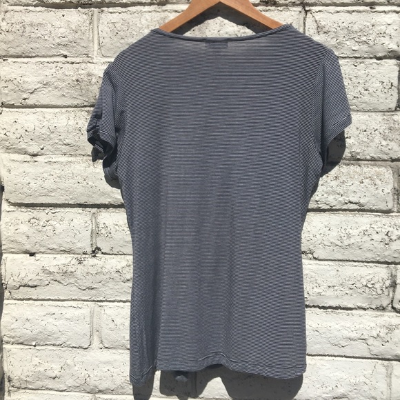 OJAY Black & White Stripe Tie Up Bow Top Size 14 - Picture 13 of 16